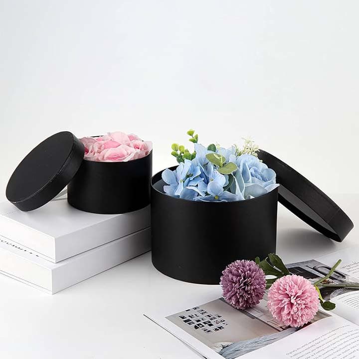 Empty Round Gift Boxes With Lids