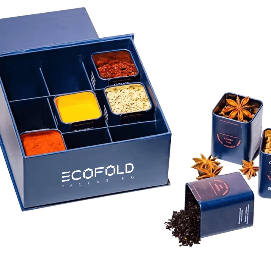 Square Spice Boxes