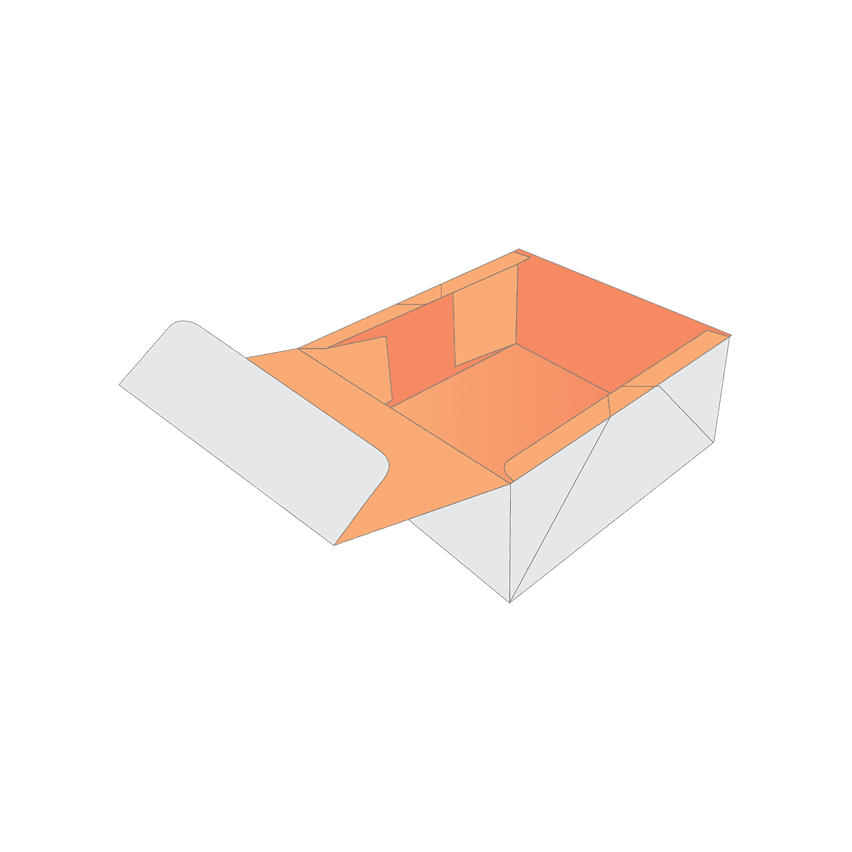 Custom Printed Four Corner with Display Lid Boxes