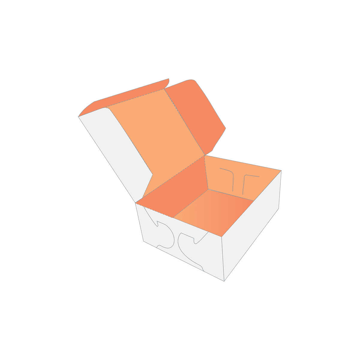 Custom Printed Side Lock Six Corner Boxes